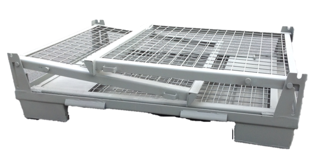 Caisse - palette métallique grillagée repliable - CPM50RPM2