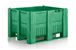 Caisse-palette plastique monobloc 1000 x 1200 VERT - CPP1012/CB3/V