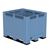 Caisse palette-plastique PEHD grand volume 888 L 3 semelles - CPP1012/888/3S