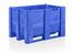 Caisse palette-plastique monobloc 800x1200 mm bleu foncé - CPP812/CB1/BF