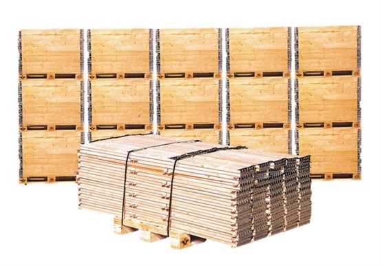 LOT DE 110 REHAUSSES PLIANTES BOIS 600 x 800 mm