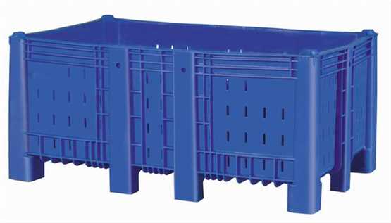 Caisse-palette plastique 1050 x 1600 Parois ajourées, 840 litres