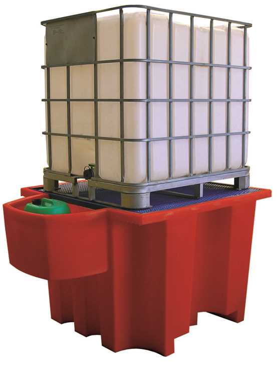 Bac de rétention 1100 litres avec bac de soutirage - MRPSOUT1100
