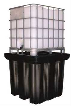 Bac de rétention plastique 1 cuve (1050 litres de rétention) - BAC1050P