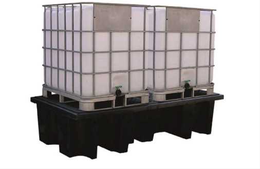 Bac de rétention 2 cuves (1100 litres de rétention) - BAC1100PBI