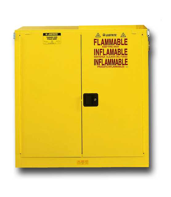 Armoire de sécurité FM comptoir manuelle pour produits inflammables