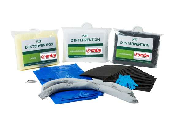 KITS D'INTERVENTION absorbants industriels : 20 Litres