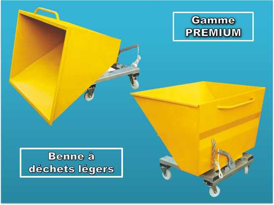 Benne à déchets légers gamme PREMIUM