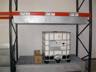 Bac de rétention 660 litres pour racks de stockage