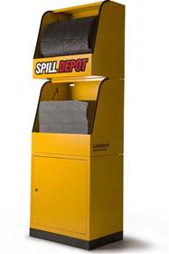 Support double sur armoire pour absorbants industriels